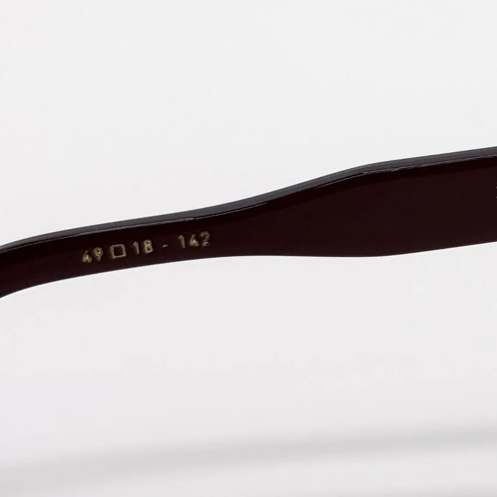 NEW VALENTINO V-GOLDCUT VLS-114B BORDEAUX WOMEN CAT EYE SUNGLASSES VALENTINO